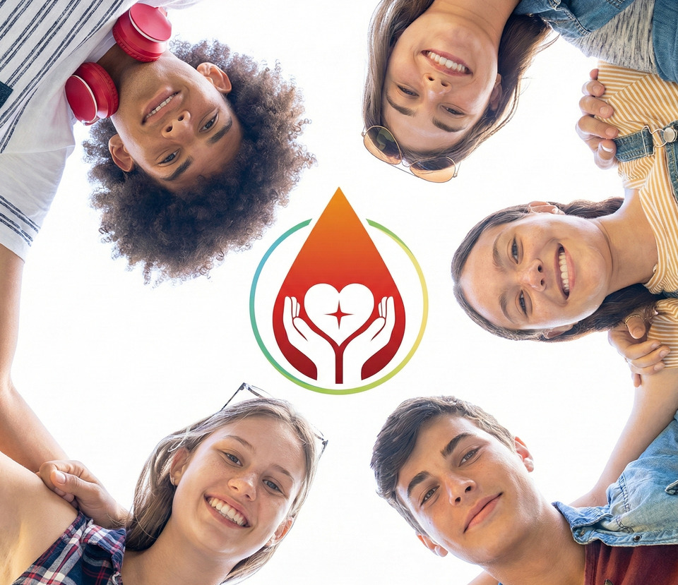 Gruppo di studenti universitari sorridenti